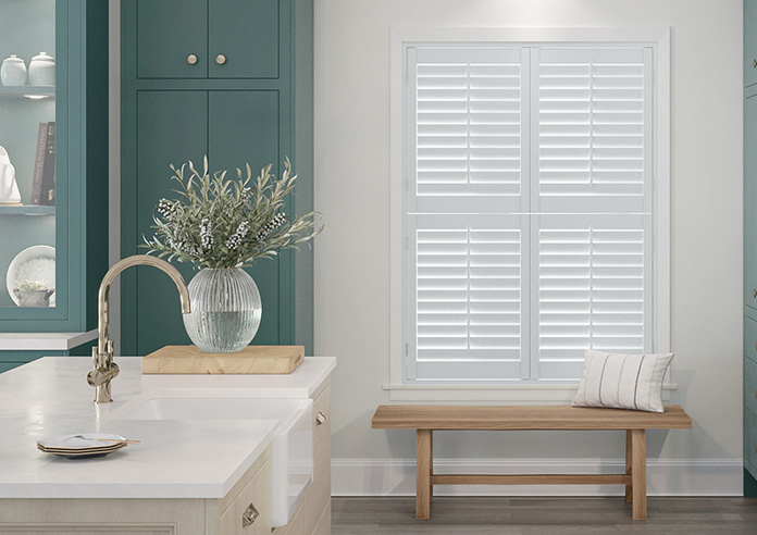 Bromley, Cool Grey - Tier on Tier Plantation Shutter - Image 6